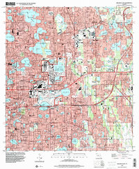 1994 Map of Orlando East, Orange County, FL — High-Res | Pastmaps